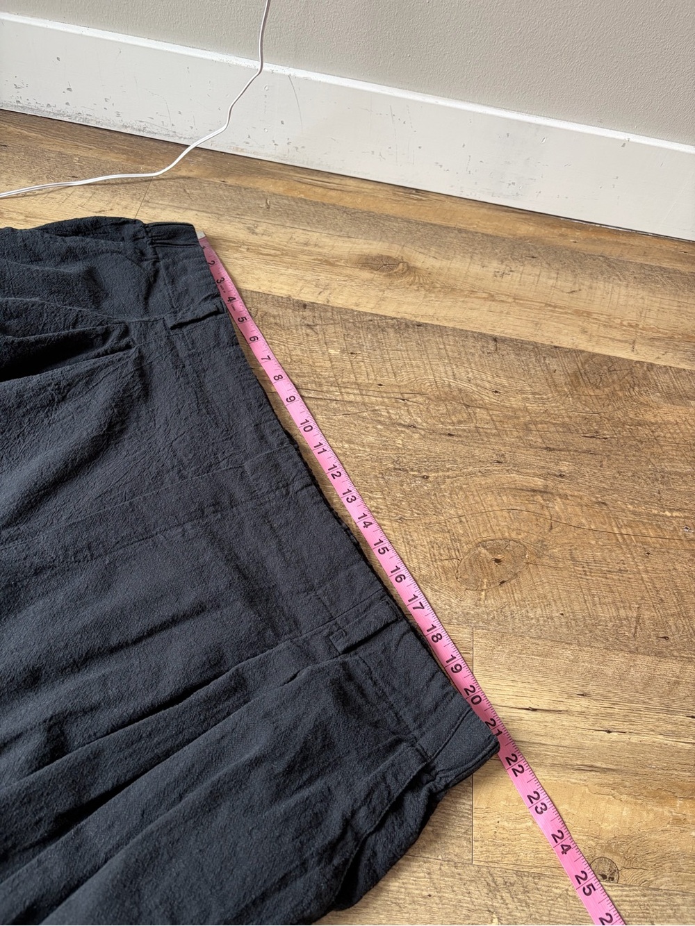 Halara Black High Waisted Pocket Wide Leg Flowy Casual Cotton Plus Size Pants - Picture 9 of 11